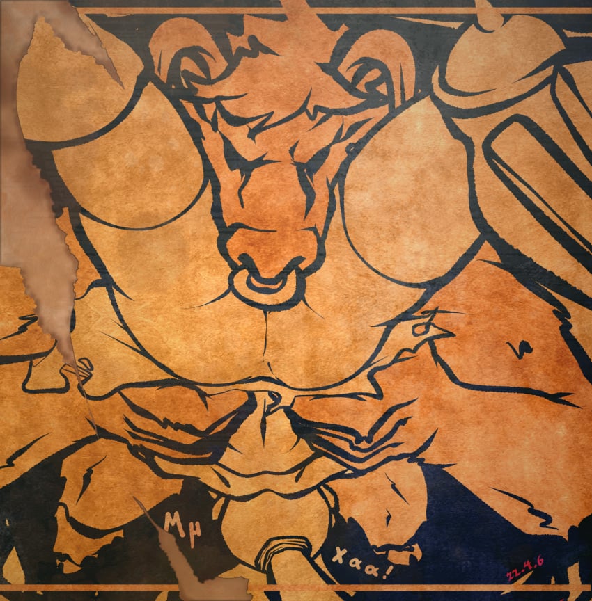 zoquete, 1boy, 1girls, female, minotaur