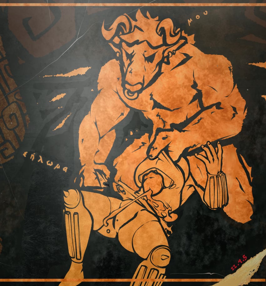 zoquete, 1boy, 1girls, female, male, minotaur
