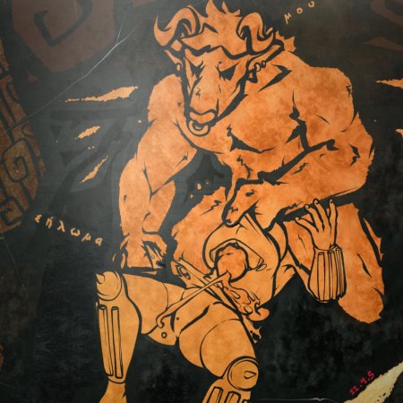 zoquete, 1boy, 1girls, female, male, minotaur