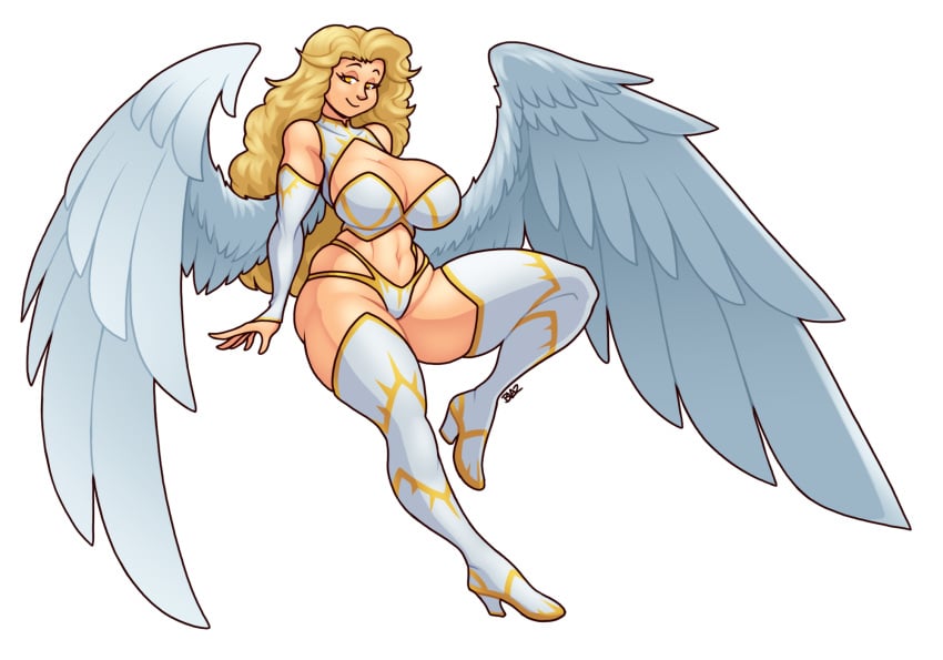 blazbaros, big boobs, big breasts, bikini, thighhighs boots