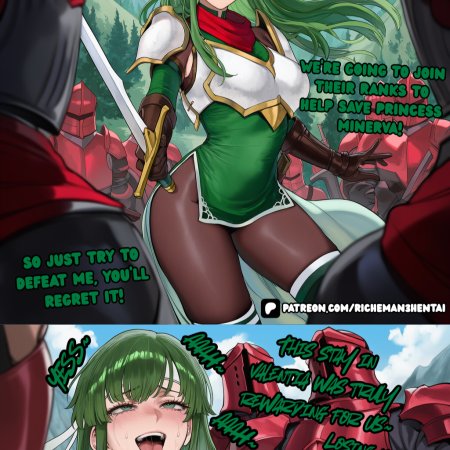 ai generated, fire emblem, palla, big ass, creampie, cum in pussy