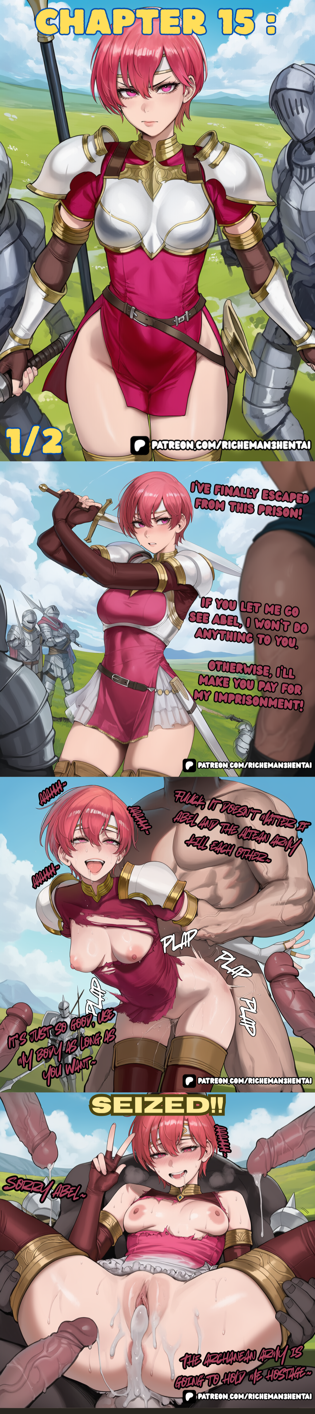 ai generated, fire emblem, est, big ass, big penis, creampie