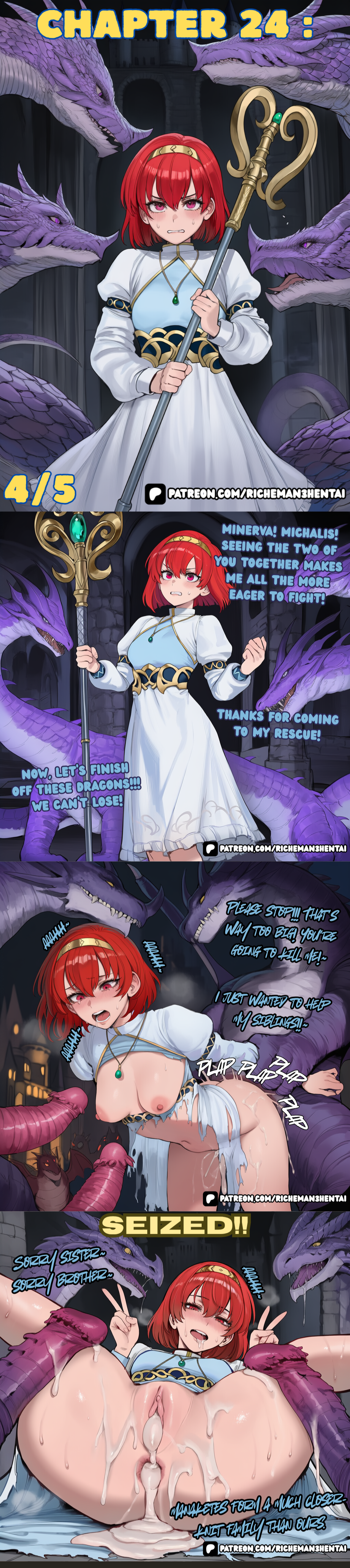 ai generated, fire emblem, elice, big penis, cum in pussy, creampie