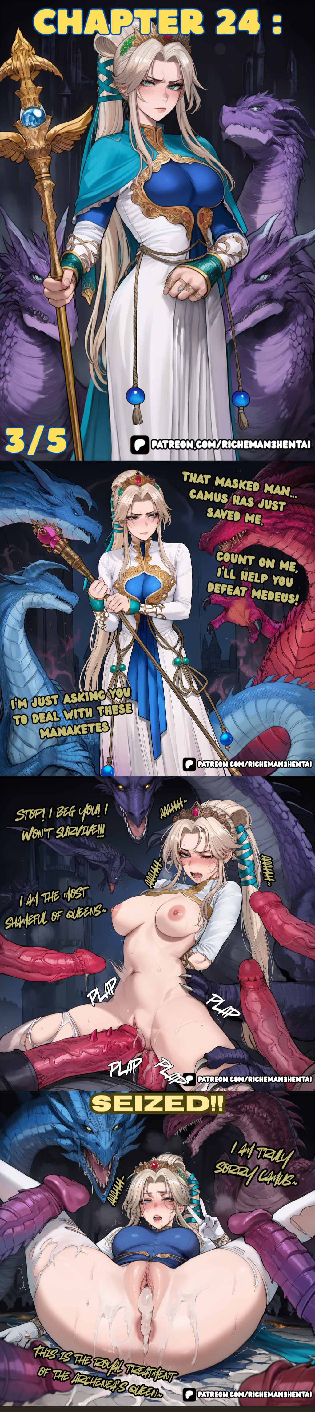 ai generated, fire emblem, nyna, big penis, cum in pussy, multiple cucks