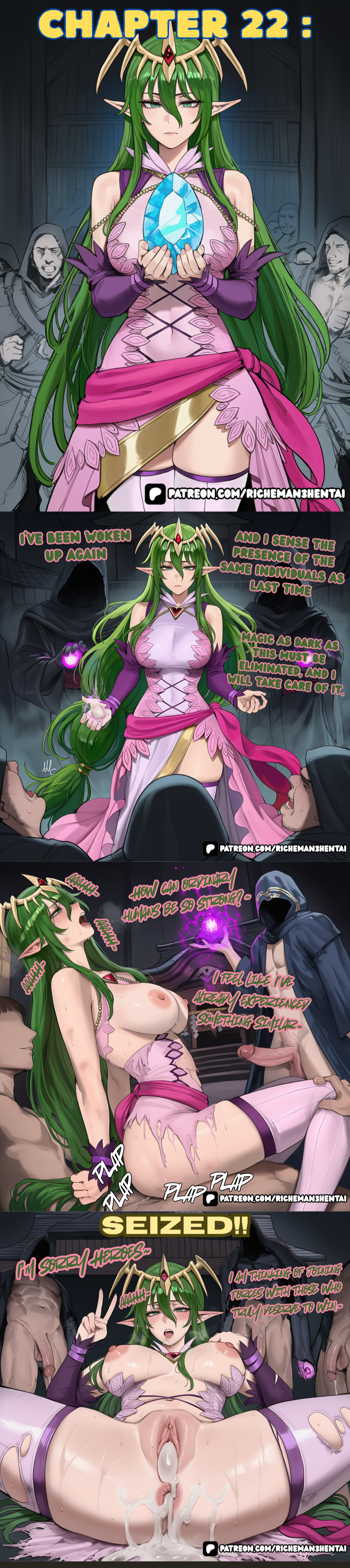 ai generated, fire emblem, nagi, big ass, big penis, cum in pussy
