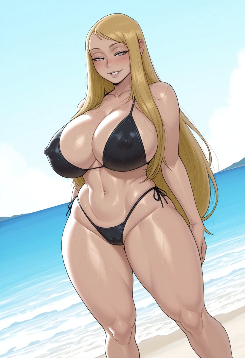 remington34, ai generated, claymore, galatea, long hair, milf
