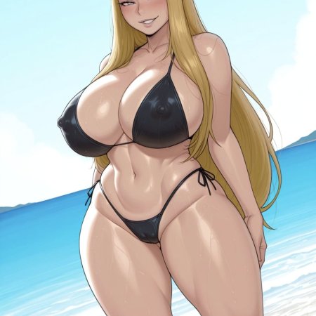 remington34, ai generated, claymore, galatea, long hair, milf