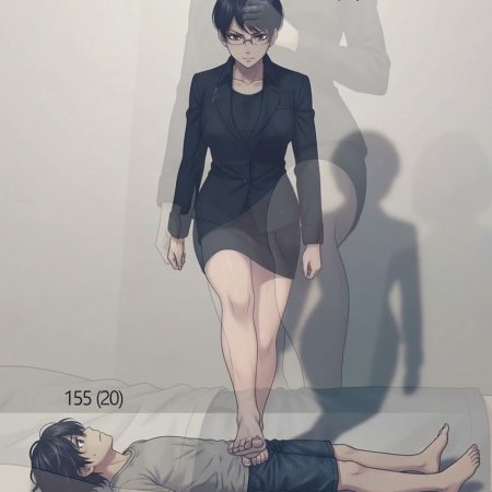 ai generated, ai-created, barefoot, footjob, milf, stepping on penis