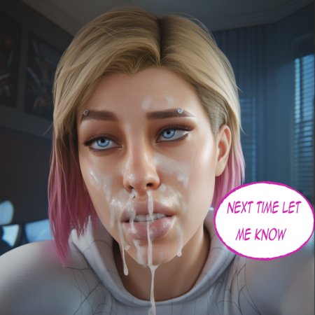 niduscharger, ai generated, marvel, gwen stacy, big breasts, cum in mouth