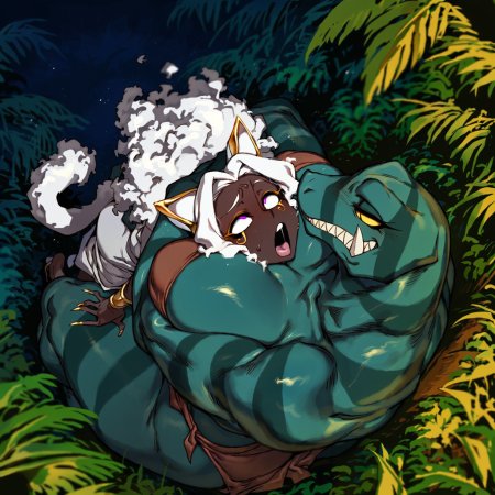 farggothdur, ai generated, primal, cairo, big breasts, cat ears