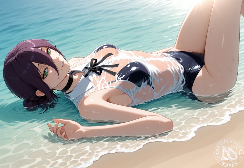 ai generated, ai generated, chainsaw man, reze, anime girl, bomb