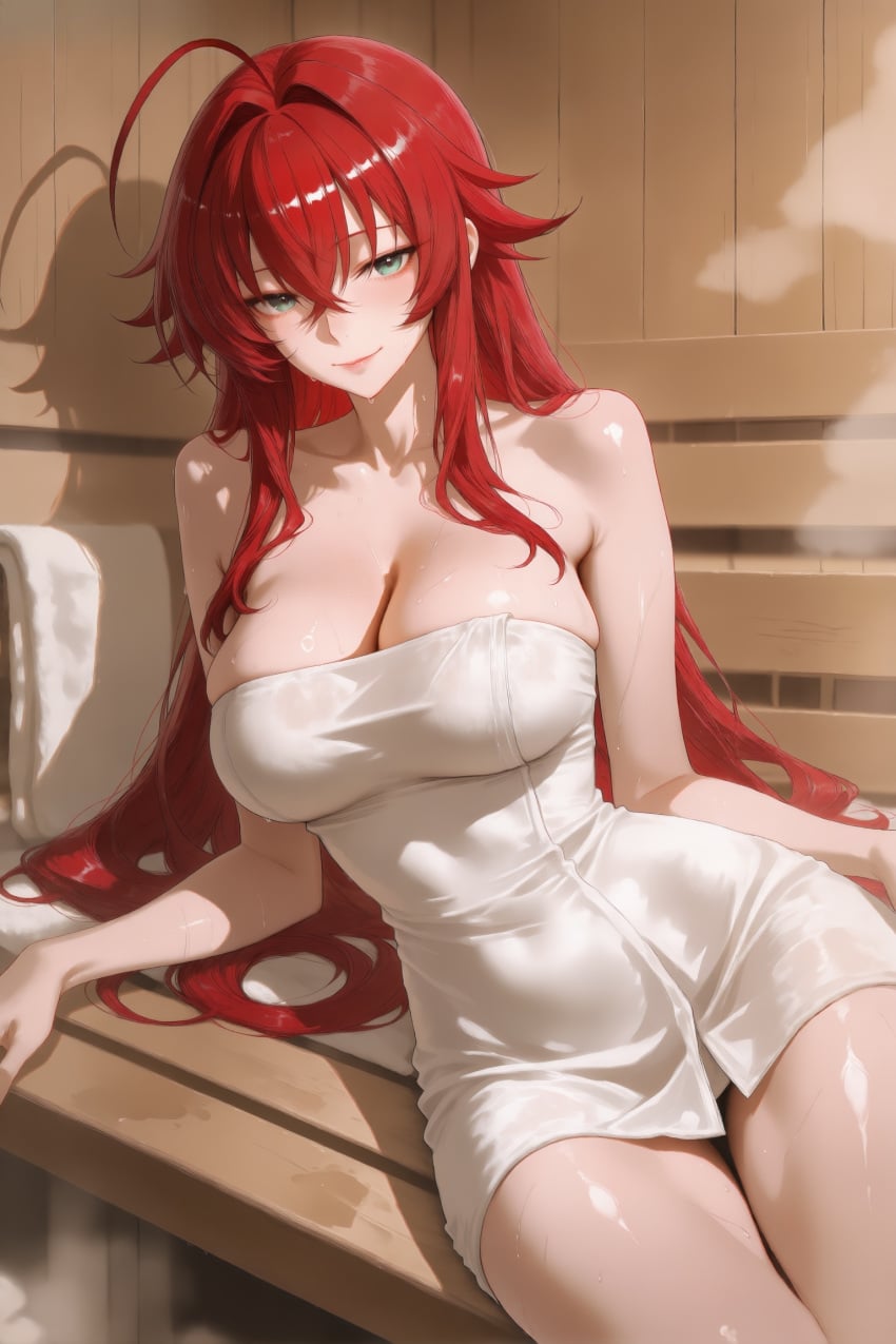 ai generated, rias gremory, blush, breasts, large breasts, sexy