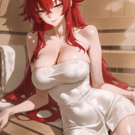ai generated, rias gremory, blush, breasts, large breasts, sexy