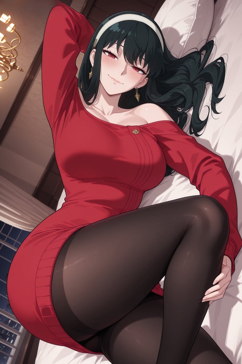 kiraamane, ai generated, spy x family, yor briar, ass, pantyhose