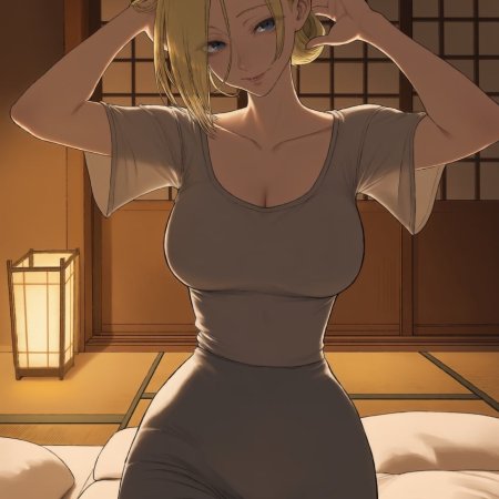 waifuempire, ai generated, attack on titan, annie leonhardt, breasts, sexy