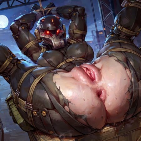 philon, ai generated, metal gear solid, haven trooper, ass, bdsm
