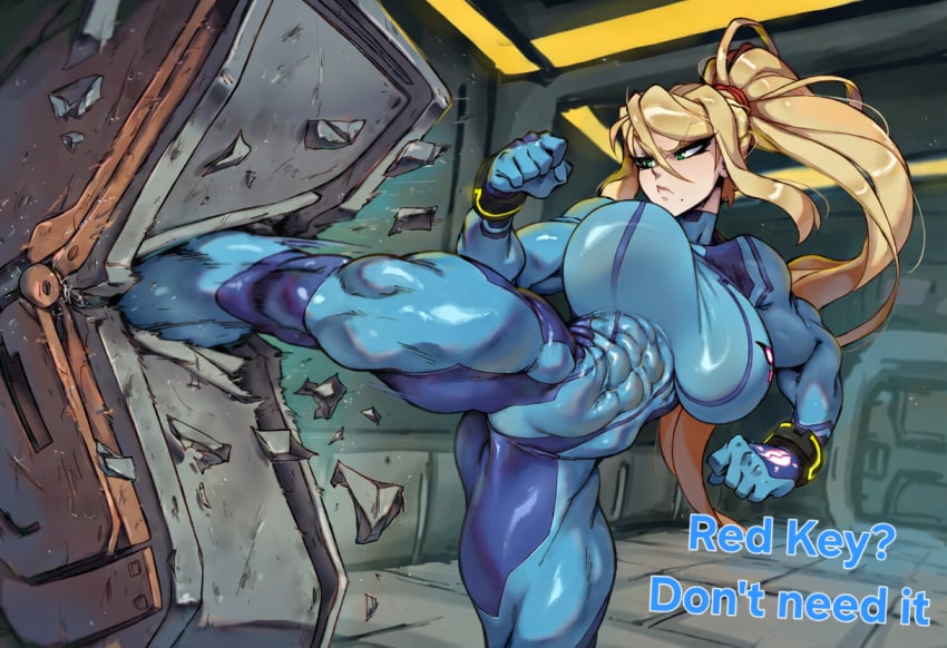 gigiti, ai generated, metroid, samus aran, big breasts, sexy