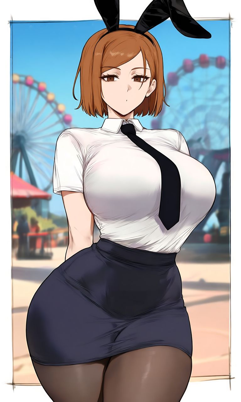 ai generated, jujutsu kaisen, kugisaki nobara, big breasts, mature, milf