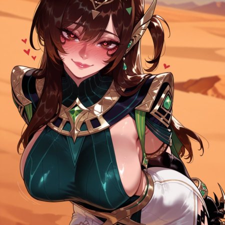 arms behind back, blurry background, blush, bracelet, breasts, closed mouth