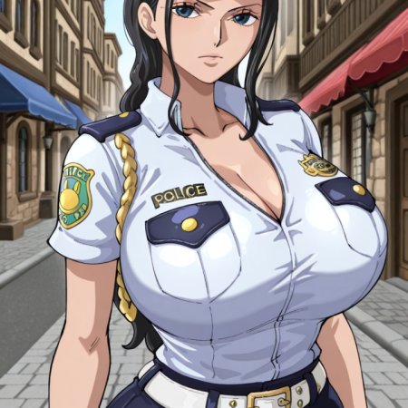 big boobs, big breasts, black hair, blue eyes, braid, braided hair