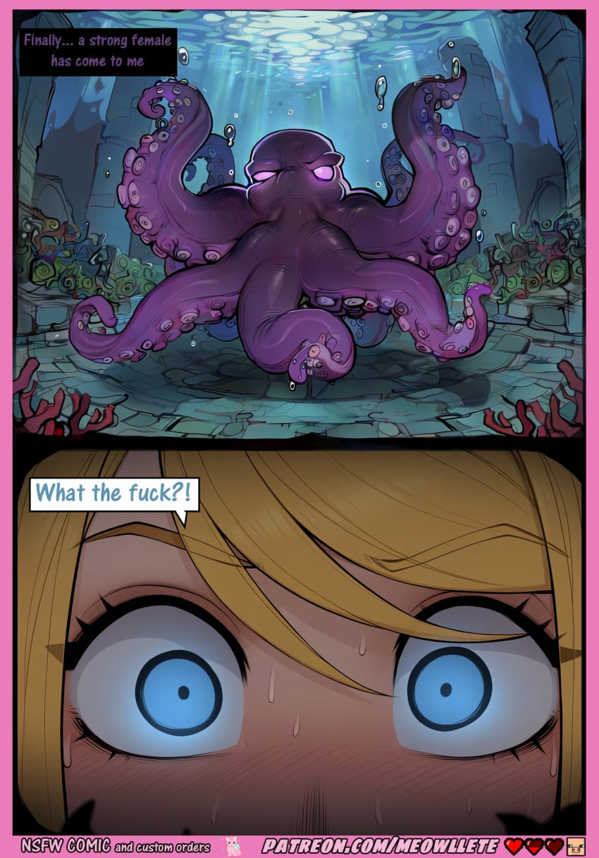 samus aran, zero suit samus, air bubble, blonde hair, blue eyes, blush