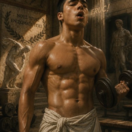 burp, greece, gym, sexy