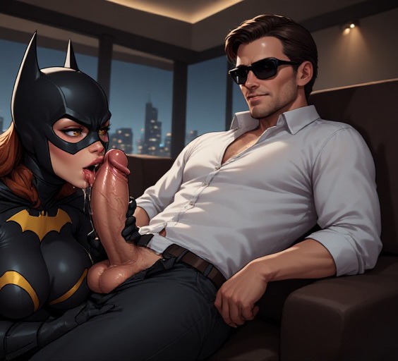 Batman, barbara gordon, batgirl, batgirl, breasts, cape