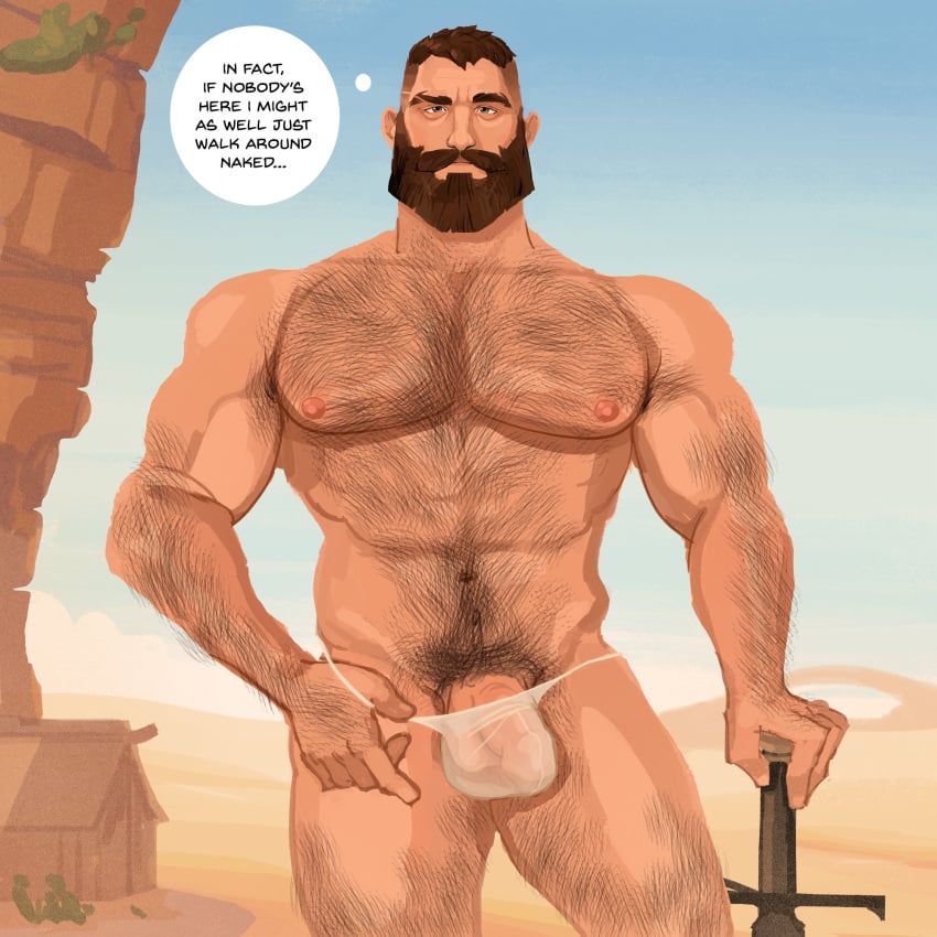 Blackwall, dragon age, dragon age inquisition, 1boy, beard, bearded