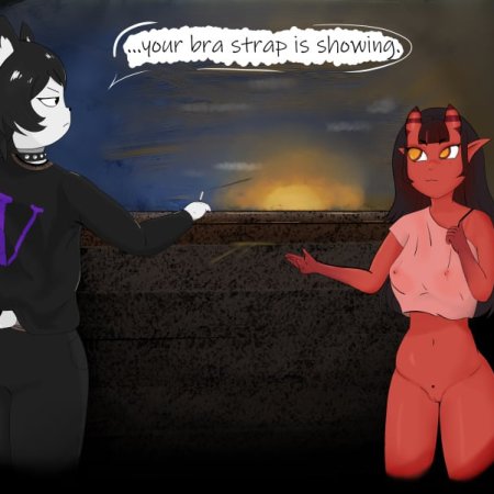bra, bra strap, bra strap showing, breasts, cigarette