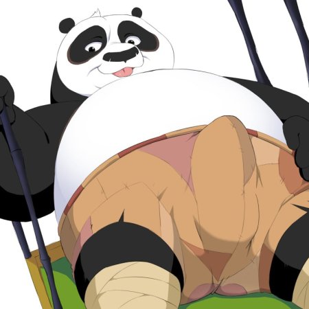 dreamworks, kung fu panda, anthro, bear, belly, blep