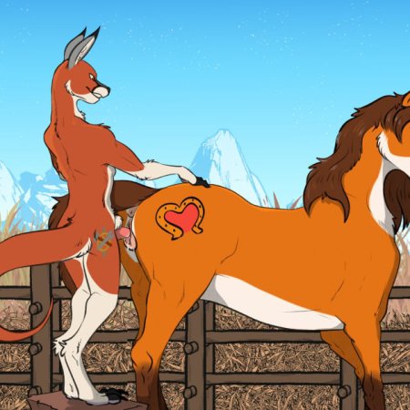 animal genitalia, animal penis, animal vulva, anthro, anthro on feral, anthro penetrating