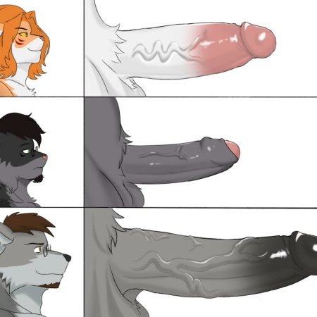 anthro, big penis, canid, canine, canis, domestic cat