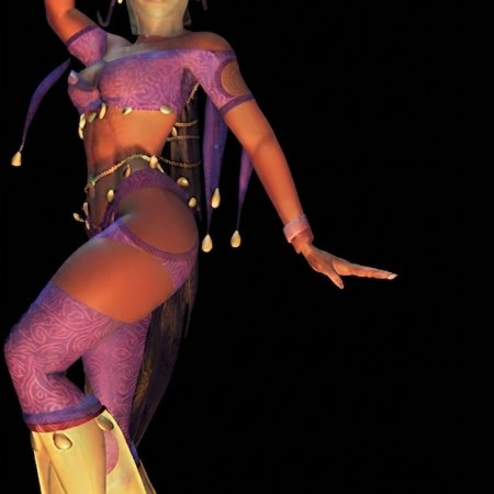 abs, belly dancer, belly dancer outfit, black background, breasts, cleavage cutout