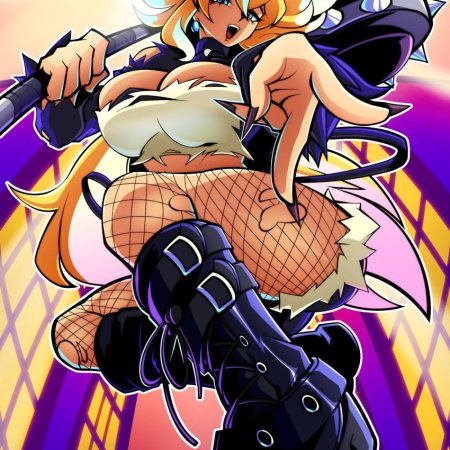 ass, big breasts, black boots, black shirt, blonde hair, blue eyes