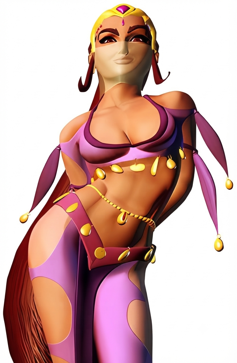 belly dancer, belly dancer outfit, breasts, cleavage cutout, female, harem