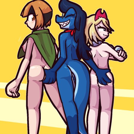nintendo, pokemon, irida, gardenia, anthro, big butt