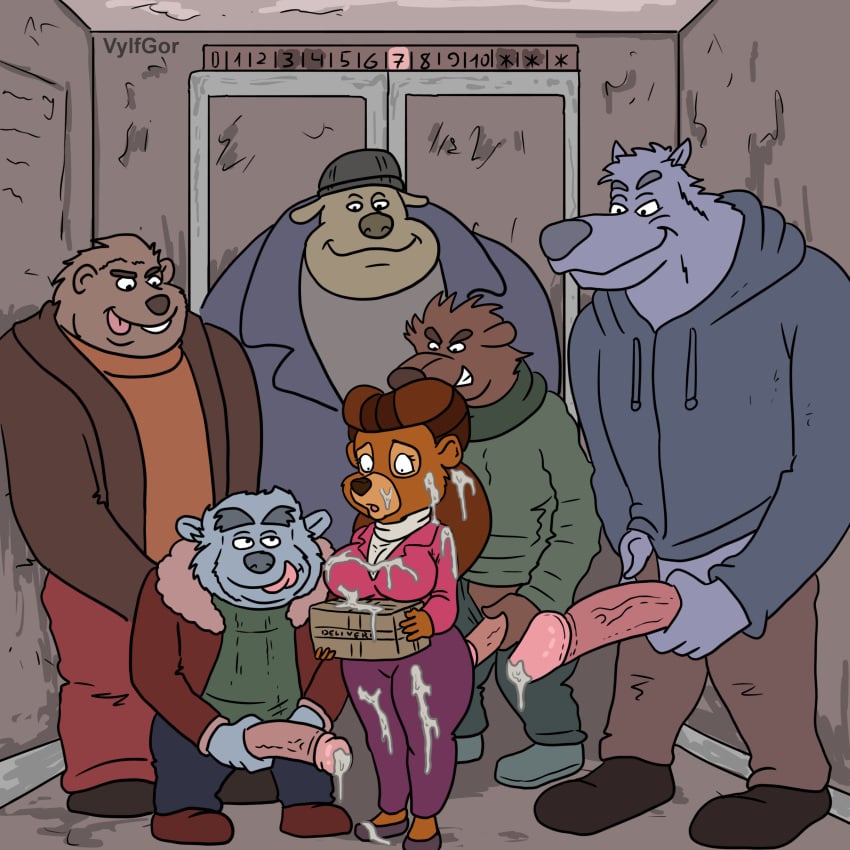 disney, talespin, anthro, bear, bedroom eyes, big breasts