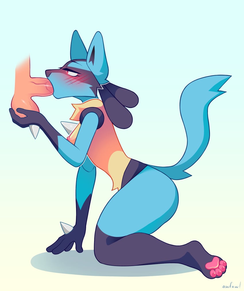 nintendo, pokemon, anthro, balls, blush, breasts