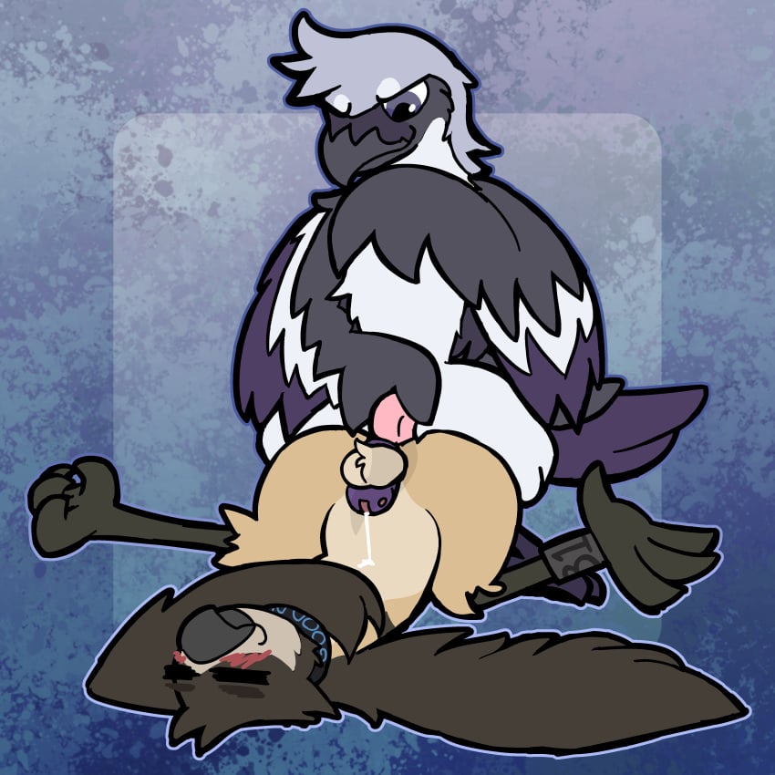 anal, anal penetration, anthro, avian, avian feet, bird
