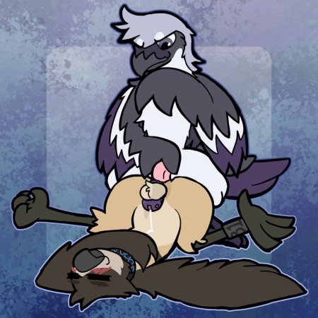 anal, anal penetration, anthro, avian, avian feet, bird