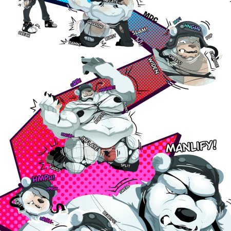 epic games, fortnite, polar patroller, anthro, balls, bear