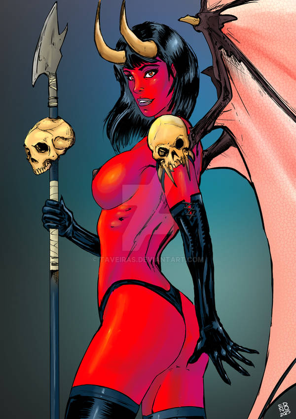 Purgatori, 1girls, ass, big ass, big breasts, black hair