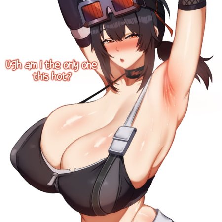 zenless zone zero, grace howard, armpits, big breasts, breasts, female