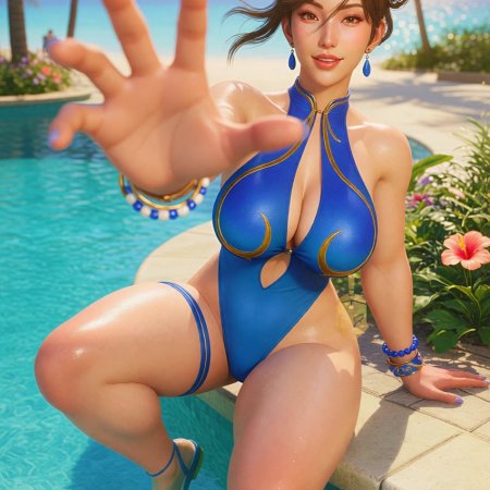 spartan gamer, 3d, ai generated, street fighter, chun-li, big ass