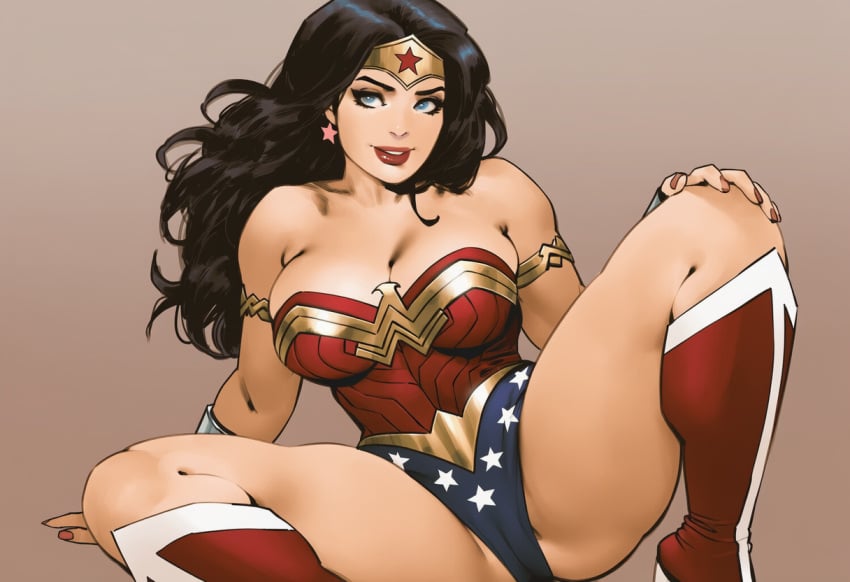 Phophopho, ai generated, dc comics, wonder woman, big ass, big breasts