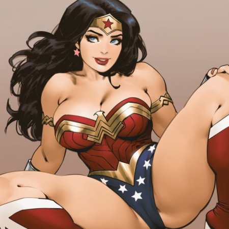 Phophopho, ai generated, dc comics, wonder woman, big ass, big breasts