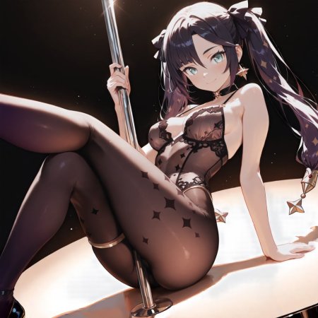 ai generated, genshin impact, ass grab, solo, 1girls