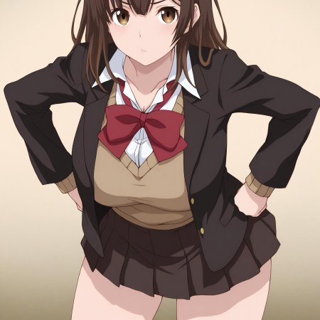 Unjobdespiert, ai generated, 1girls, bangs, big ass, miniskirt
