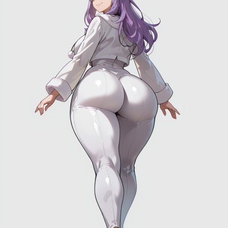 charlychad007, ai assisted, ai generated, big ass, anime, very long hair