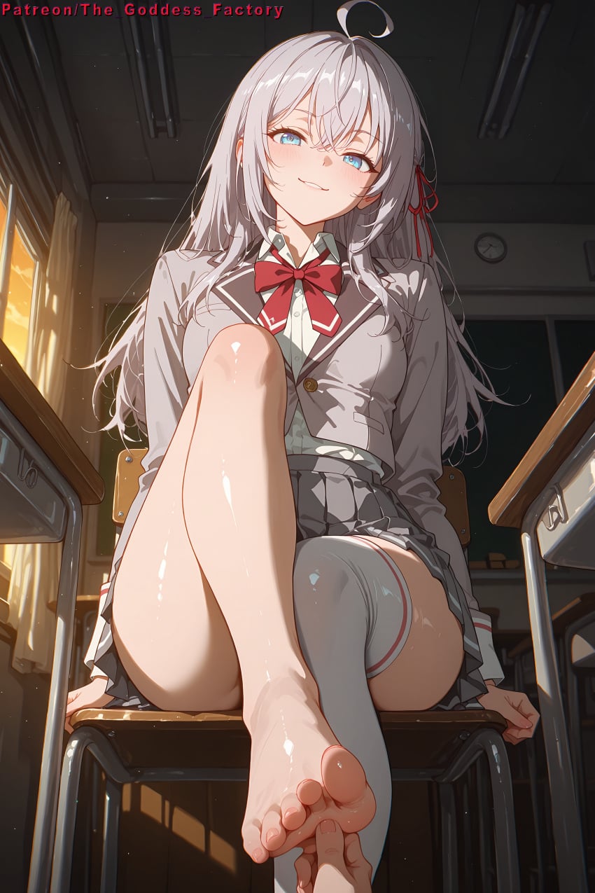 Ling, ai generated, hentai, anime, anime girl, classroom